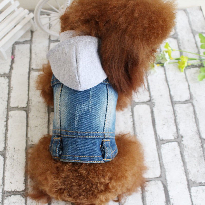 Дизайнерско дънково яке за кучета и котки — Бутик колекция - PetParadiseShop