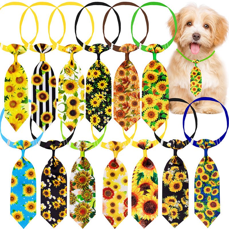 Слънчогледова вратовръзка за кучета и котки - PetParadiseShop