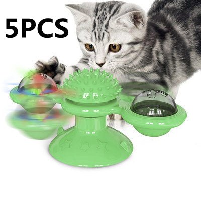Въртяща се играчка за котки — Мултифункционална ветроходка - PetParadiseShop