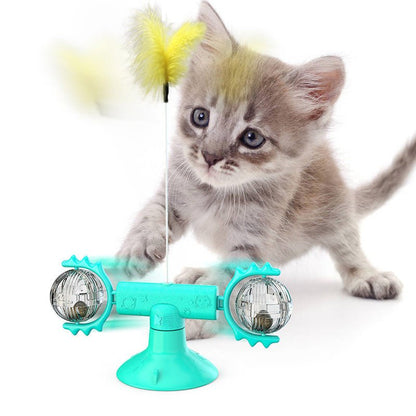 Въртяща се играчка за котки — Мултифункционална ветроходка - PetParadiseShop