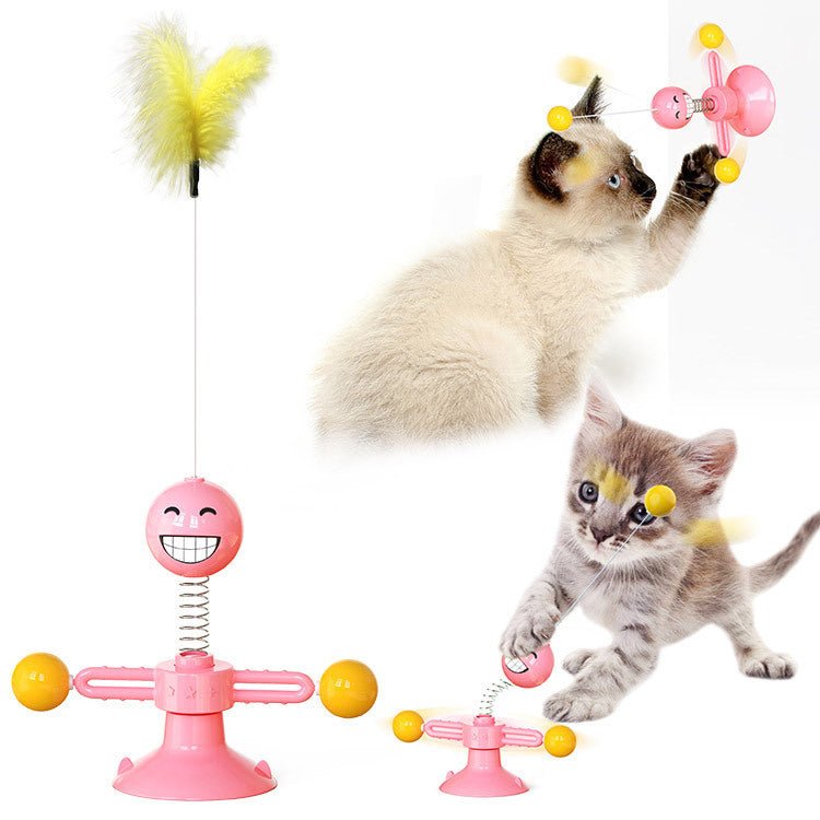 Въртяща се играчка за котки — Мултифункционална ветроходка - PetParadiseShop