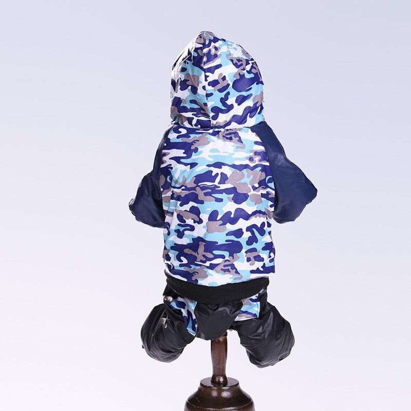 Pet Clothes Autumn Winter Camouflage Hooded Pet Clothing - PetParadiseShop
