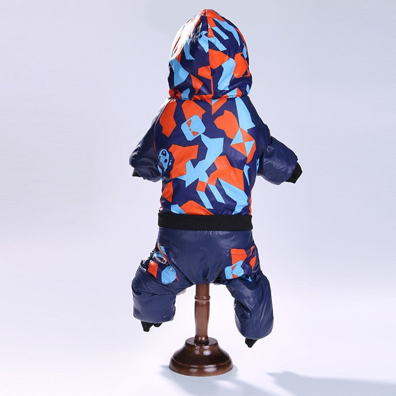 Pet Clothes Autumn Winter Camouflage Hooded Pet Clothing - PetParadiseShop
