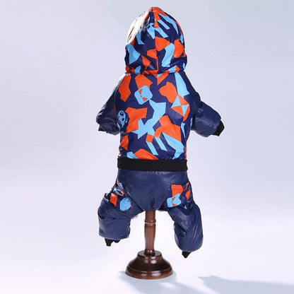 Pet Clothes Autumn Winter Camouflage Hooded Pet Clothing - PetParadiseShop