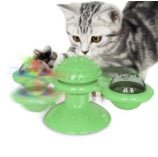 Cat Rotating Windmill Multi - Function Toys Itch Scratching Device Teeth Shining Toy - PetParadiseShop