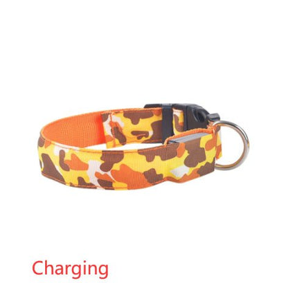 Камуфлажна Светеща Каишка за Куче - PetParadiseShop