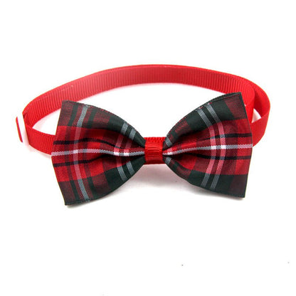 Plaid Pet Tie Cat Dog Scarf Accessories Pet Accessories - PetParadiseShop
