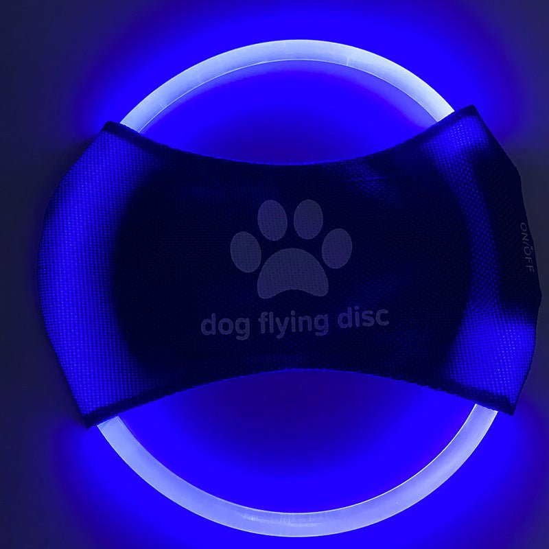 Dog Flying Discs Light Glowing LED LuminousTrainning Interactive Toys Game Flying Discs Dog Toy Pet Dog Accessories Pet Products - PetParadiseShop