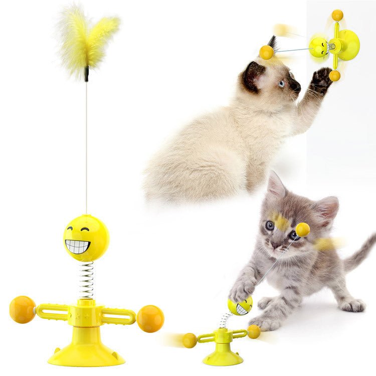 Въртяща се играчка за котки — Мултифункционална ветроходка - PetParadiseShop