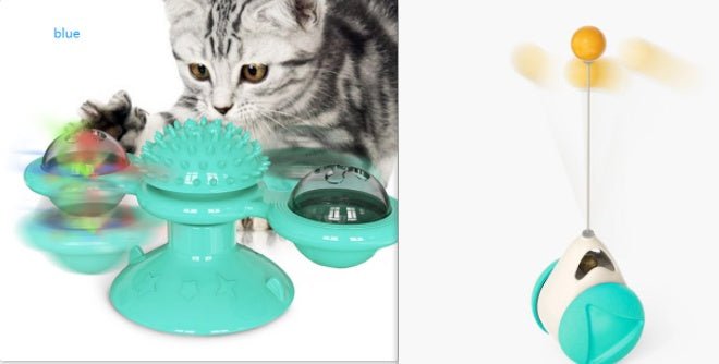Въртяща се играчка за котки — Мултифункционална ветроходка - PetParadiseShop