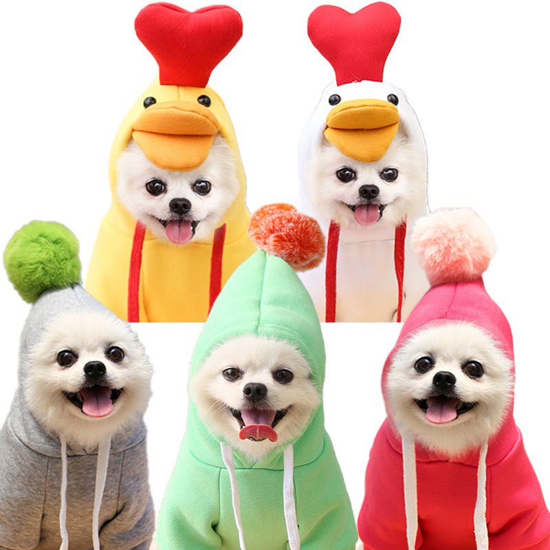 Cute Fruit Dog Clothes For Small Dogs Hoodies Winter Warm Fleece Pet Clothing Puppy Cat Costume Coat For French Chihuahua Outfit - PetParadiseShop