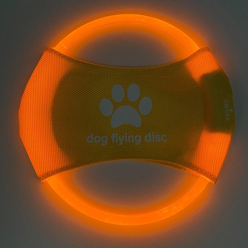 Dog Flying Discs Light Glowing LED LuminousTrainning Interactive Toys Game Flying Discs Dog Toy Pet Dog Accessories Pet Products - PetParadiseShop