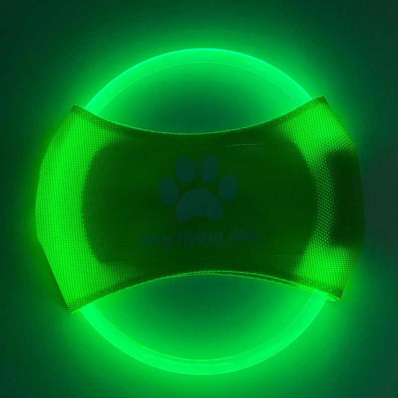 Dog Flying Discs Light Glowing LED LuminousTrainning Interactive Toys Game Flying Discs Dog Toy Pet Dog Accessories Pet Products - PetParadiseShop