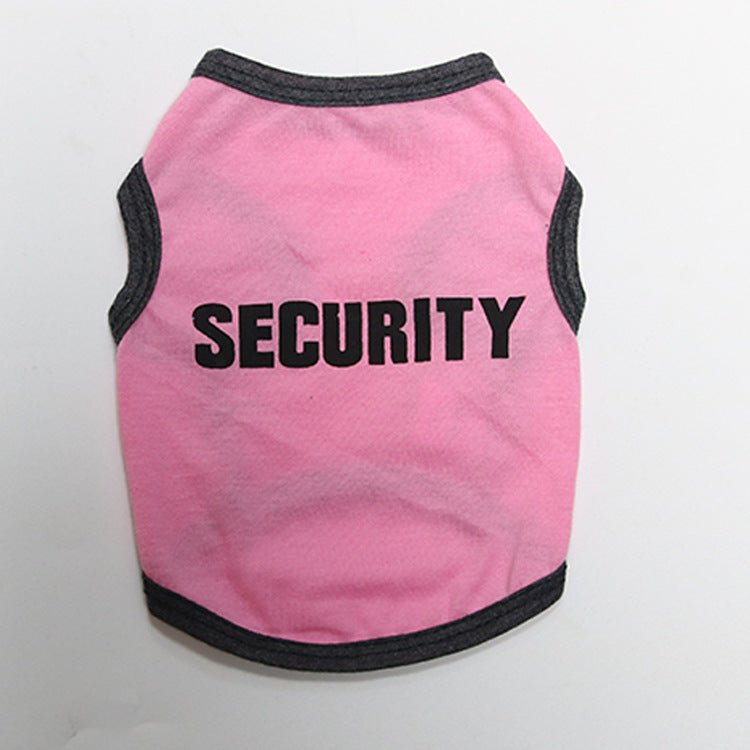 Cotton printed security small dog pet vest - PetParadiseShop