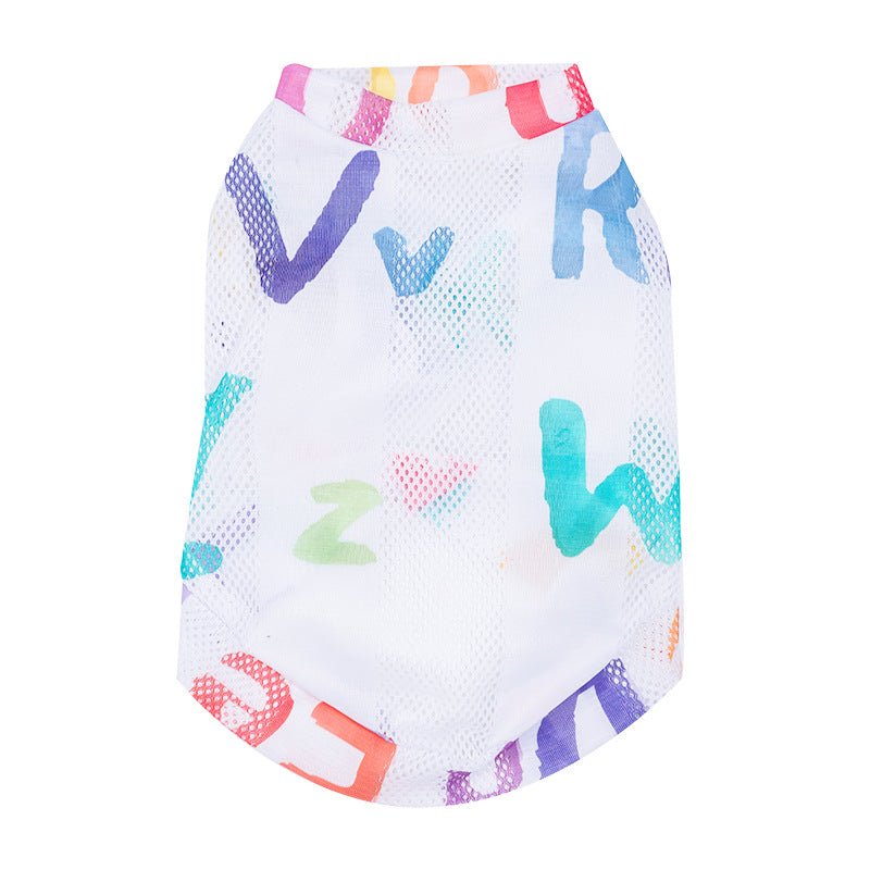 Cat Clothes Anti Hair Loss Cute VestBlue - PetParadiseShop