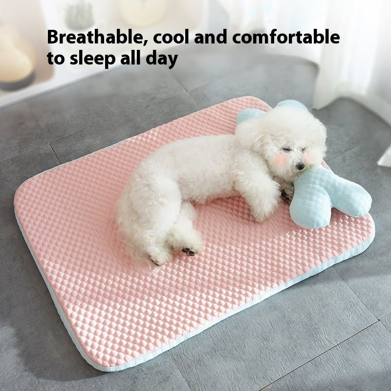 Dog Bed Breathable Cooling Spring Summer Pet Sleeping Mat For Small Medium Dogs Cats Soft Non - slip Dog Kennel Pet Supplies Pet Products - PetParadiseShop