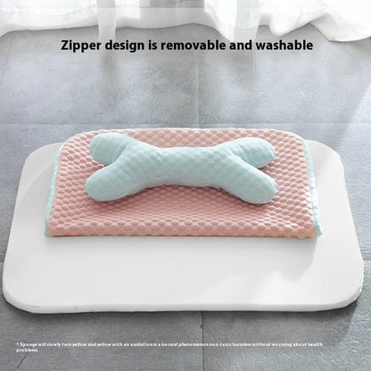 Dog Bed Breathable Cooling Spring Summer Pet Sleeping Mat For Small Medium Dogs Cats Soft Non - slip Dog Kennel Pet Supplies Pet Products - PetParadiseShop