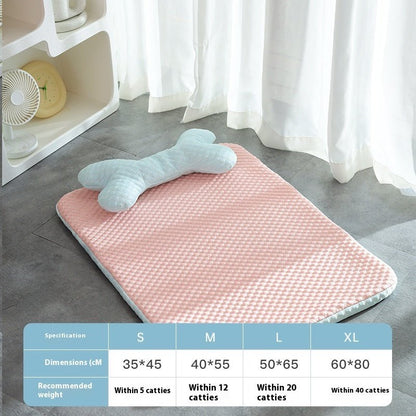 Dog Bed Breathable Cooling Spring Summer Pet Sleeping Mat For Small Medium Dogs Cats Soft Non - slip Dog Kennel Pet Supplies Pet Products - PetParadiseShop
