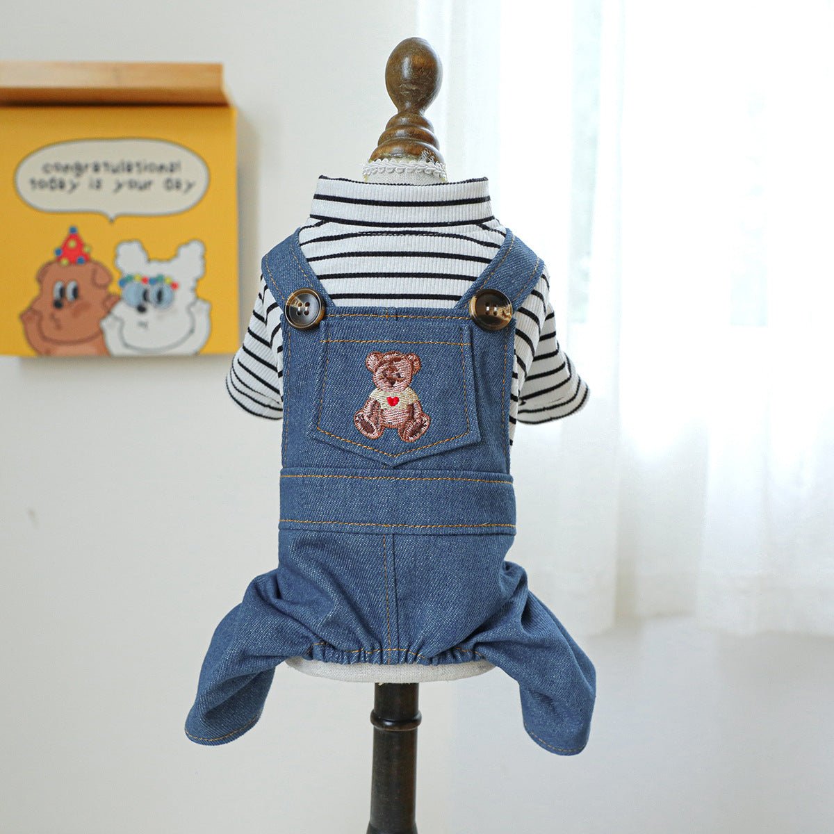 Pet Clothes Dog Clothing Cute Bear - PetParadiseShop