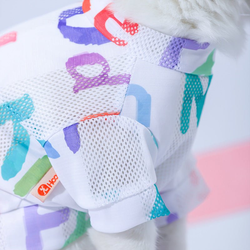 Cat Clothes Anti Hair Loss Cute VestBlue - PetParadiseShop