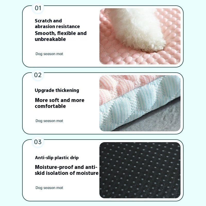 Dog Bed Breathable Cooling Spring Summer Pet Sleeping Mat For Small Medium Dogs Cats Soft Non - slip Dog Kennel Pet Supplies Pet Products - PetParadiseShop