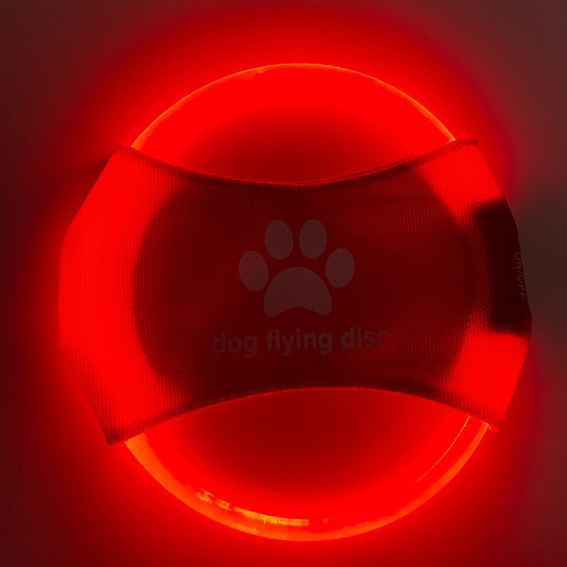 Dog Flying Discs Light Glowing LED LuminousTrainning Interactive Toys Game Flying Discs Dog Toy Pet Dog Accessories Pet Products - PetParadiseShop